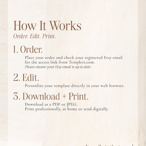 a poster with instructions for how it works