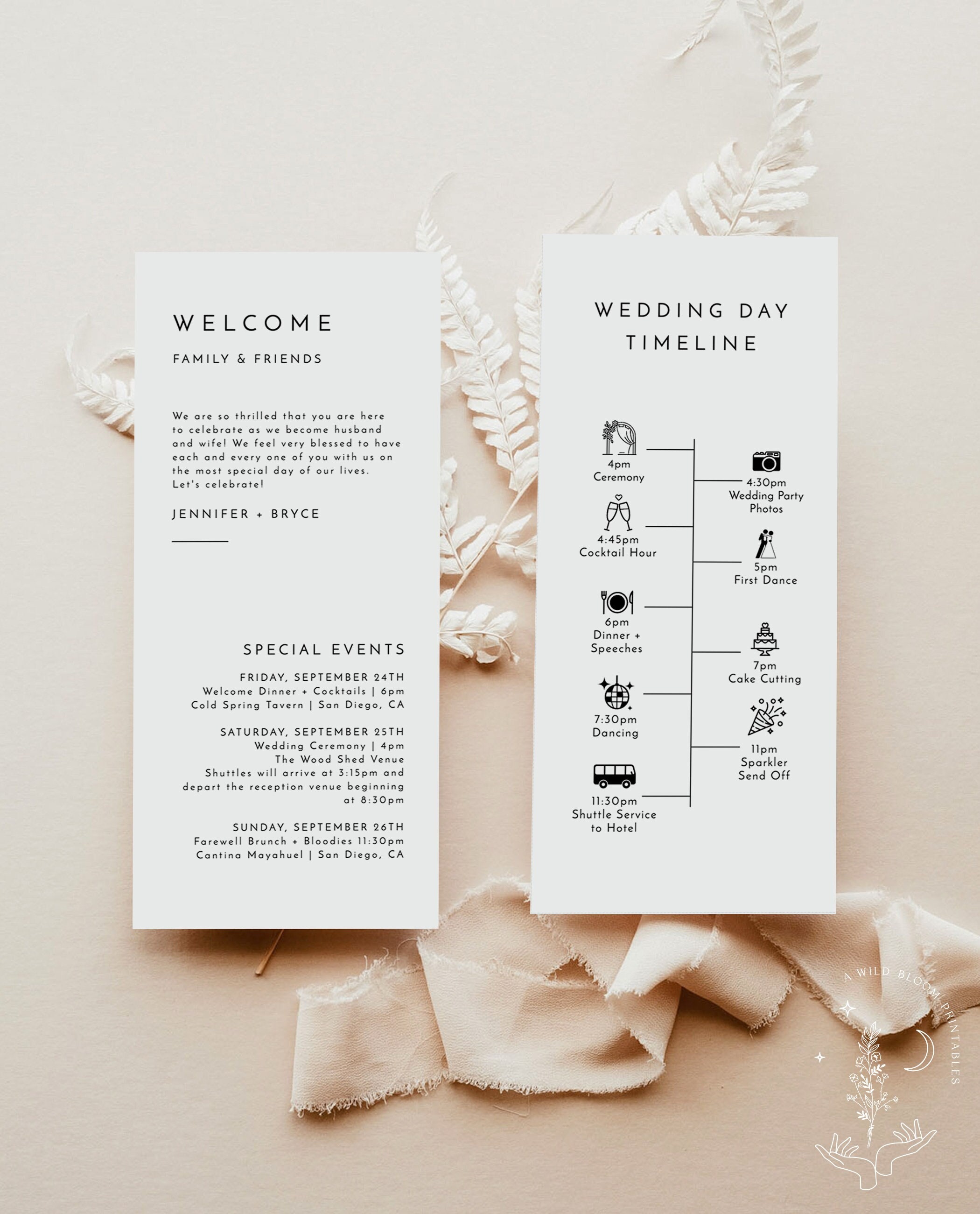 Welcome Bag Letters – Erickson Design
