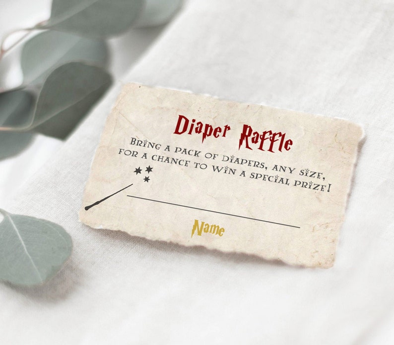 printable diaper raffle card template diaper raffle ticket etsy