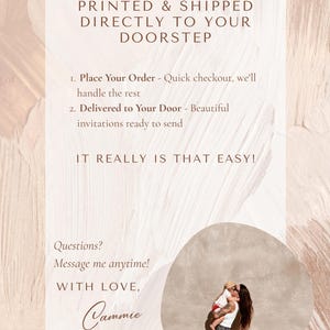 PRINTED + SHIPPED | Bridesmaid Proposal Photo Card | Minimalist Polaroid Will You Be My image 3