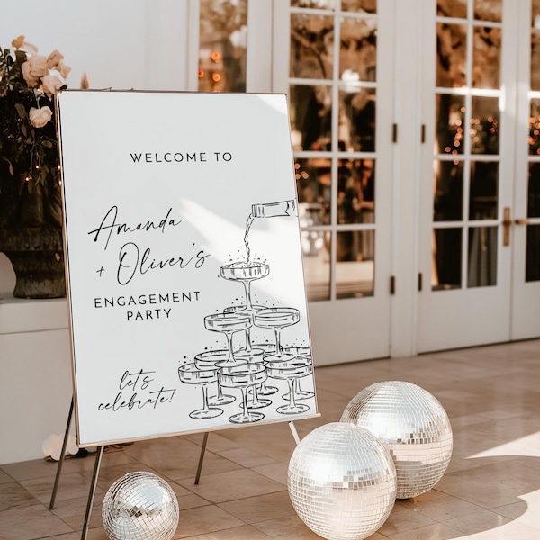 Engagement Party Welcome Sign - Etsy