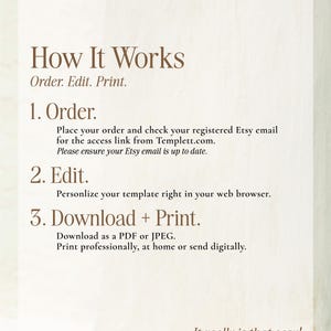 a poster with instructions for how it works
