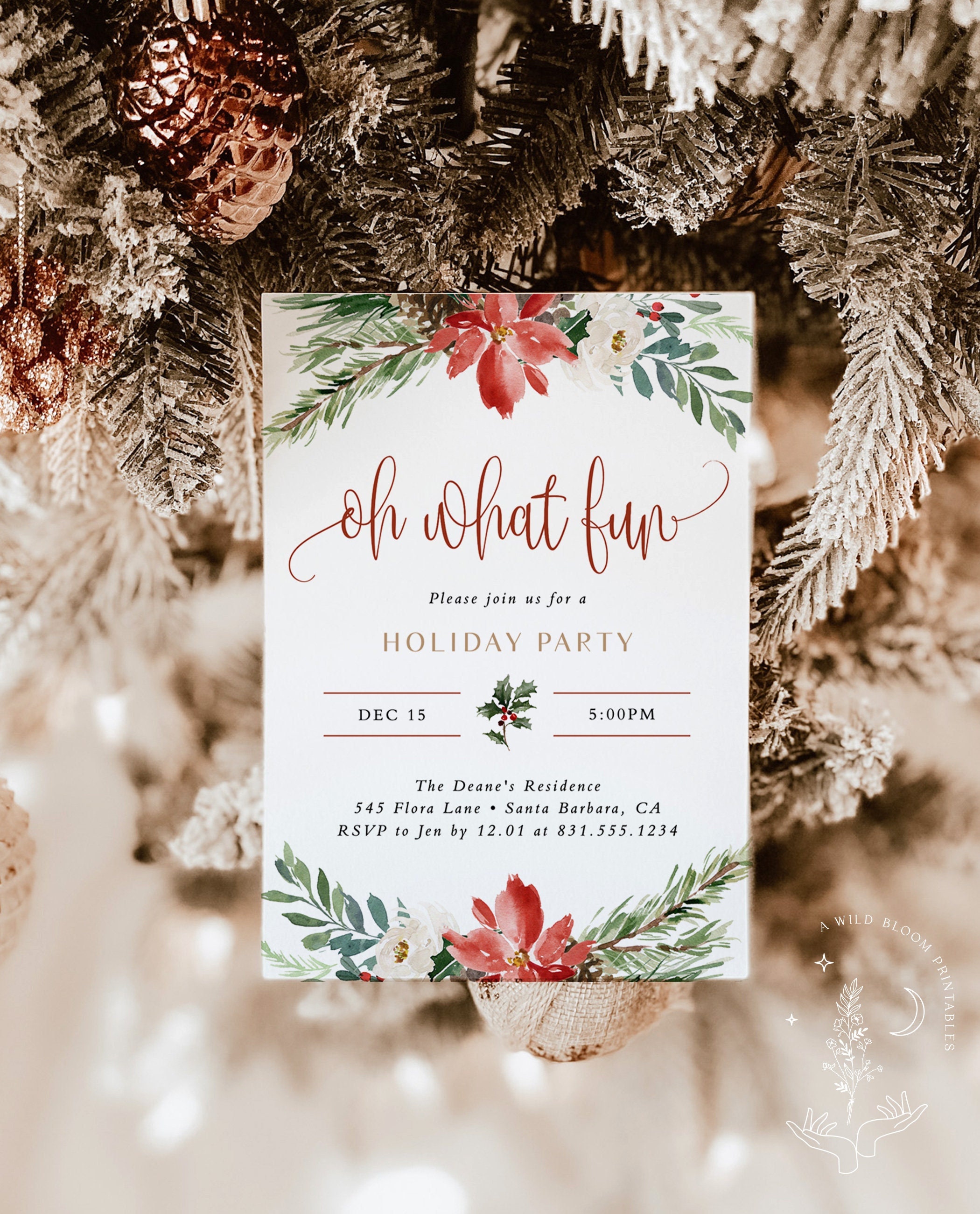 christmas invitation template