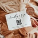QR Code Response Card | RSVP Online | Modern Wedding Reply Card | Minimalist QR Code Response Card | Minimalist Wedding Reply Card | M9