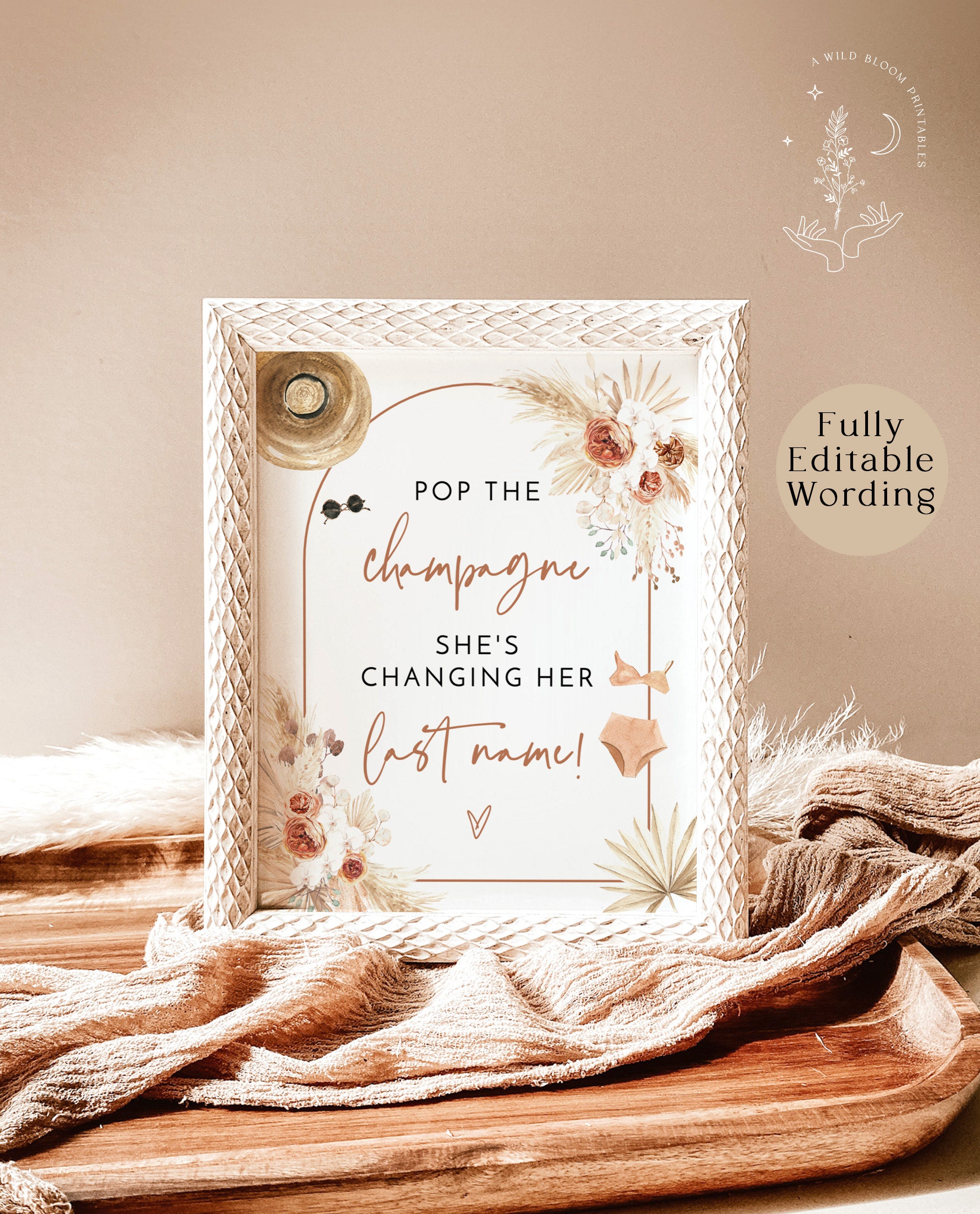 Tropical Bachelorette Party Sign Beach Bachelorette Party | Etsy