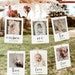 First Birthday Photo Banner | Minimalist Monthly Milestone Photo Cards | Gender Neutral First Birthday | Modern Boho First Birthday | M9 