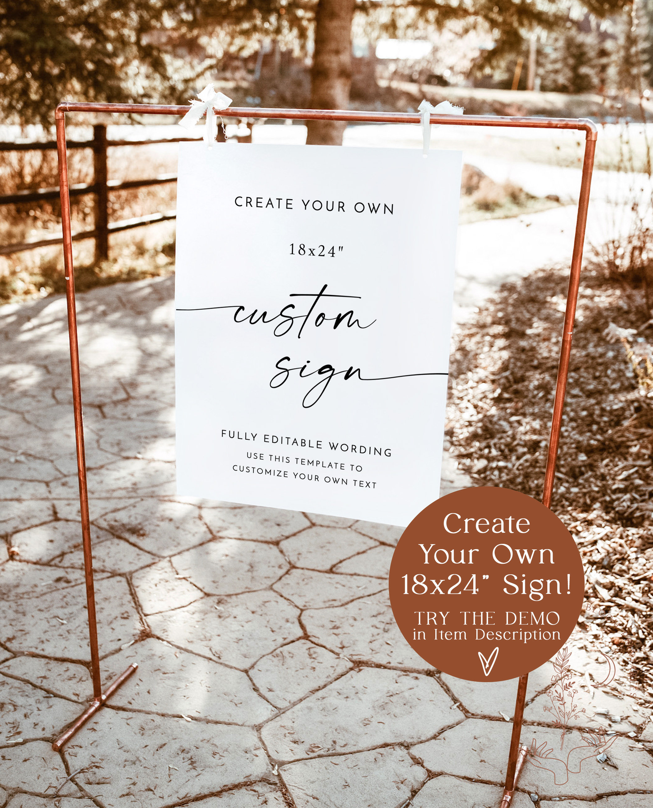 Custom Sign Template, 18x24