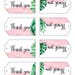 Tropical Thank You Tag Wedding Thank You Tags Gift - Etsy