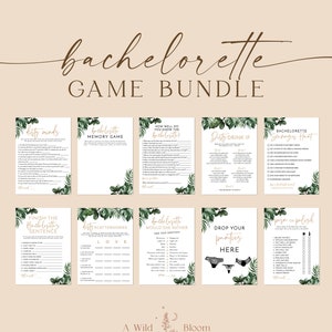 Bachelorette Party Game Bundle, Dirty Bachelorette Party Game, Tropical Bachelorette Drinking Games, Printable Instant Download, P3