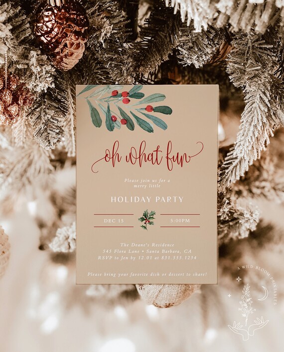 Holiday party invitations discount
