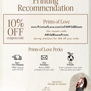 a flyer for a print shop with a picture of a woman hugging a man