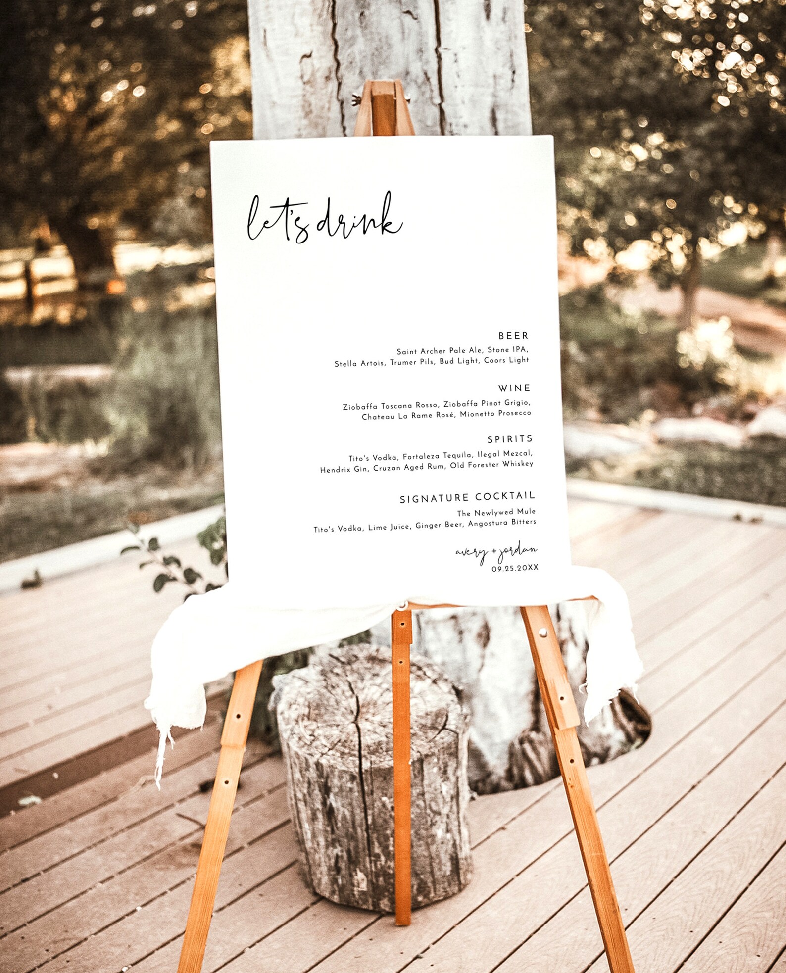 Modern Minimalist Bar Menu Sign Minimalist Bar Menu Template Etsy