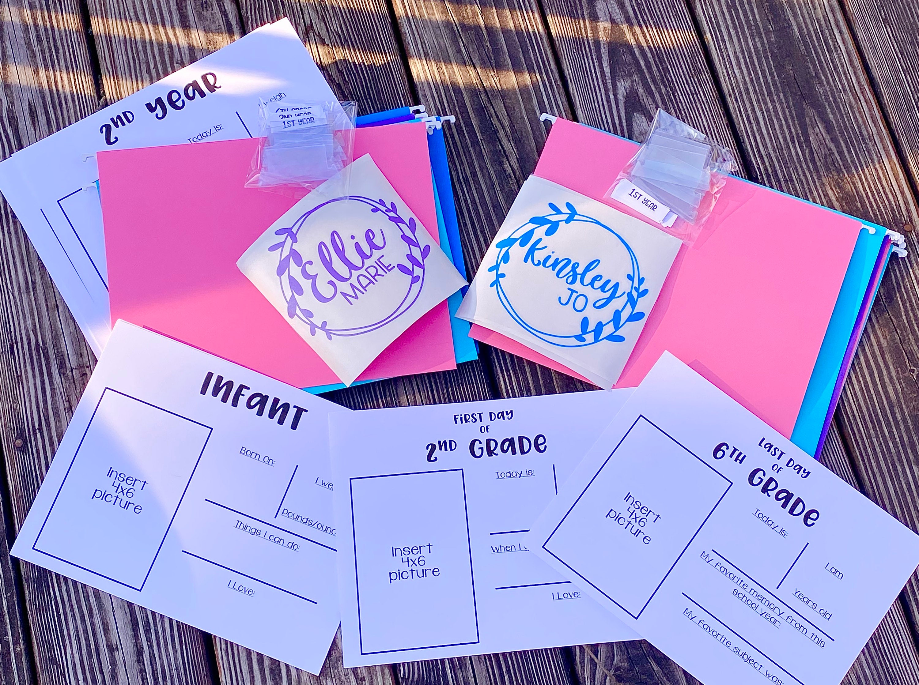 Memory Bin Kit | DIY Memory File Kit | Kid’s Milestone Tote Kit ...