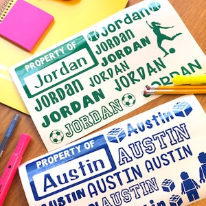Decal Sheet, Custom decals, Back to School Decal Sheet