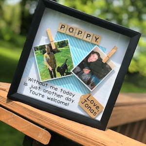 Father’s Day Shadow Box, Scrabble Letter Frame