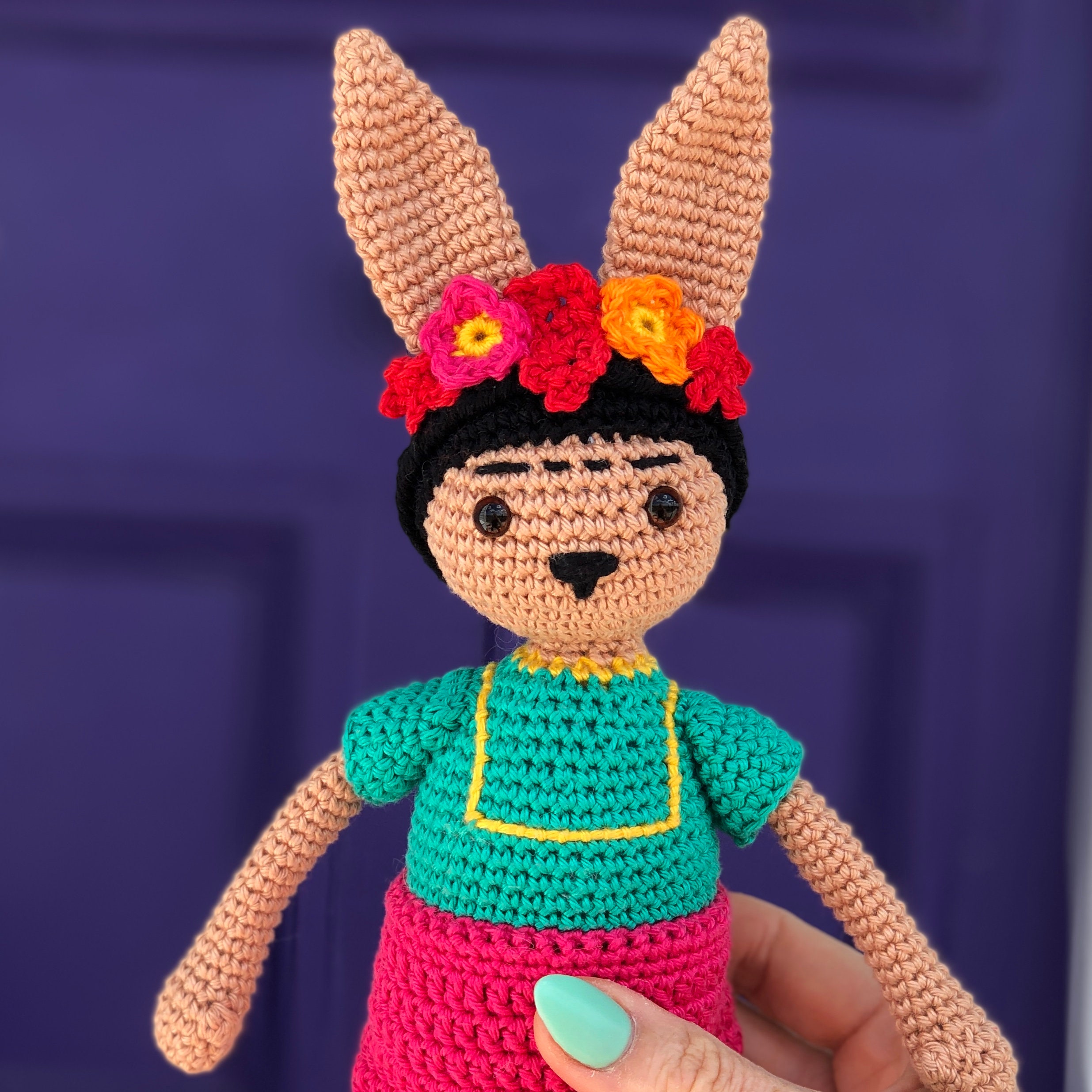 Famous Rabbits - Frida Kahlo - Amigurumi Crochet Pattern PDF - Etsy