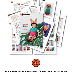 Famous Rabbits - Frida Kahlo - Amigurumi Crochet Pattern PDF - Etsy