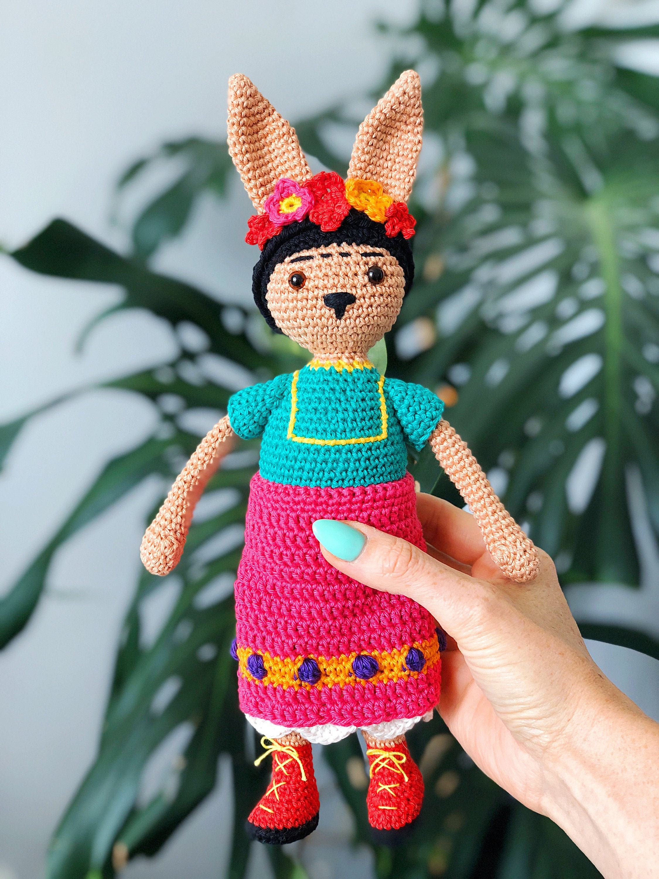 Famous Rabbits - Frida Kahlo - Amigurumi Crochet Pattern PDF - Etsy