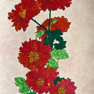 Orange small blooming flowers