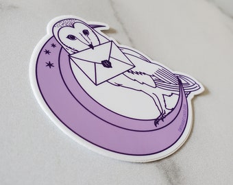 Owl Post Vinyl Sticker