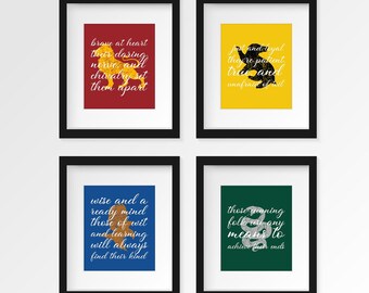 Magische Häuser Zitate Kunstdrucke Set (Digitaler Download)