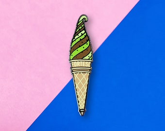 FF Ice Cream Cone Enamel Pin