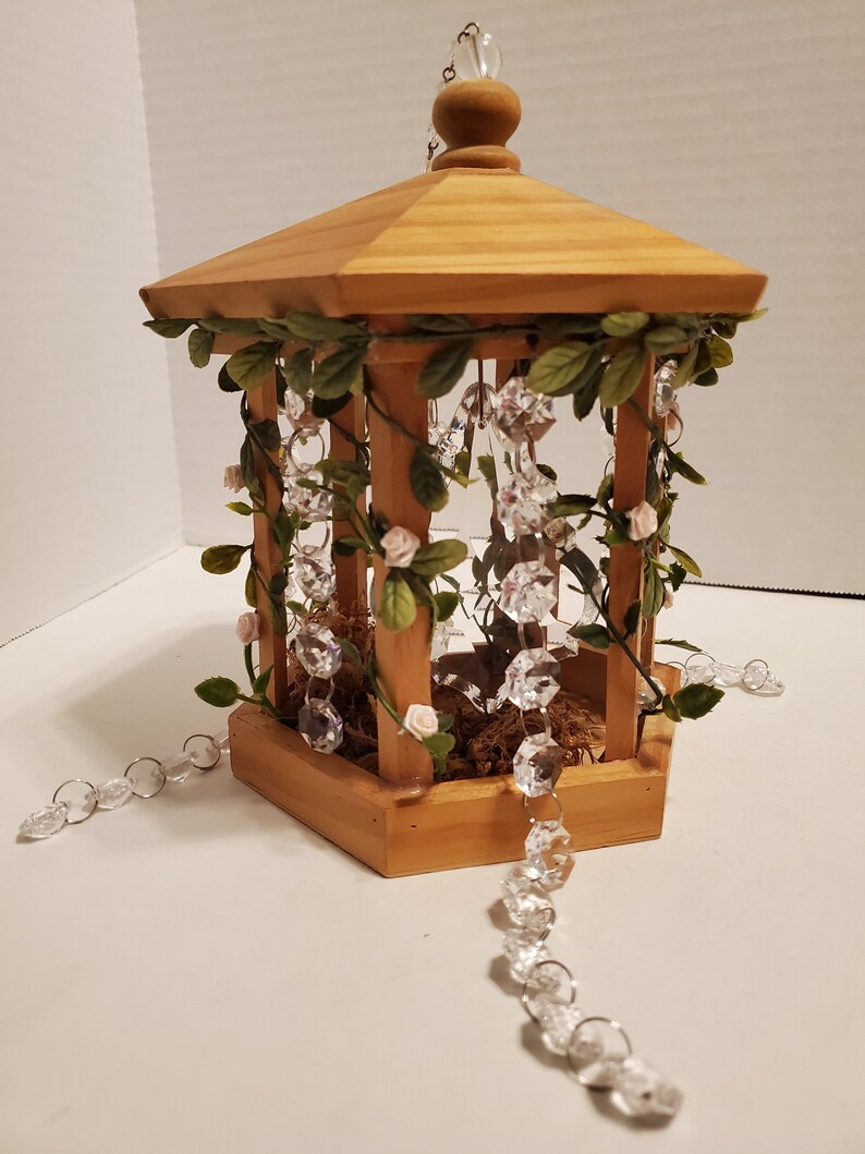 Suncatcher Birdhouse Ornament Crystal Suncatcher Outdoor Etsy