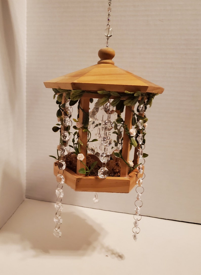 Suncatcher Birdhouse Ornament Crystal Suncatcher Outdoor Etsy