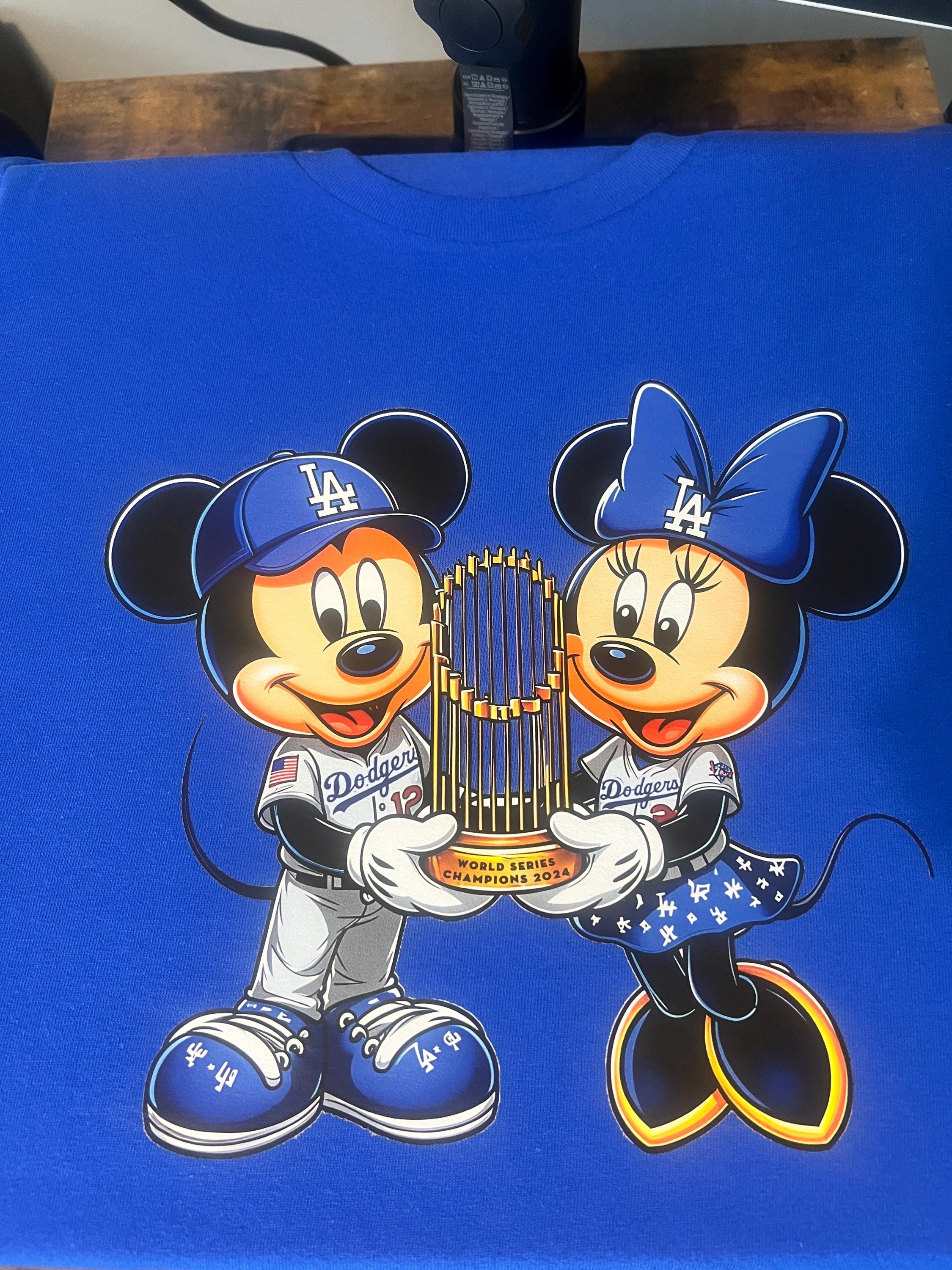 Apparel Mickey Mouse Dodgers Shirt M&M Dodgers Tee/sweatshirt