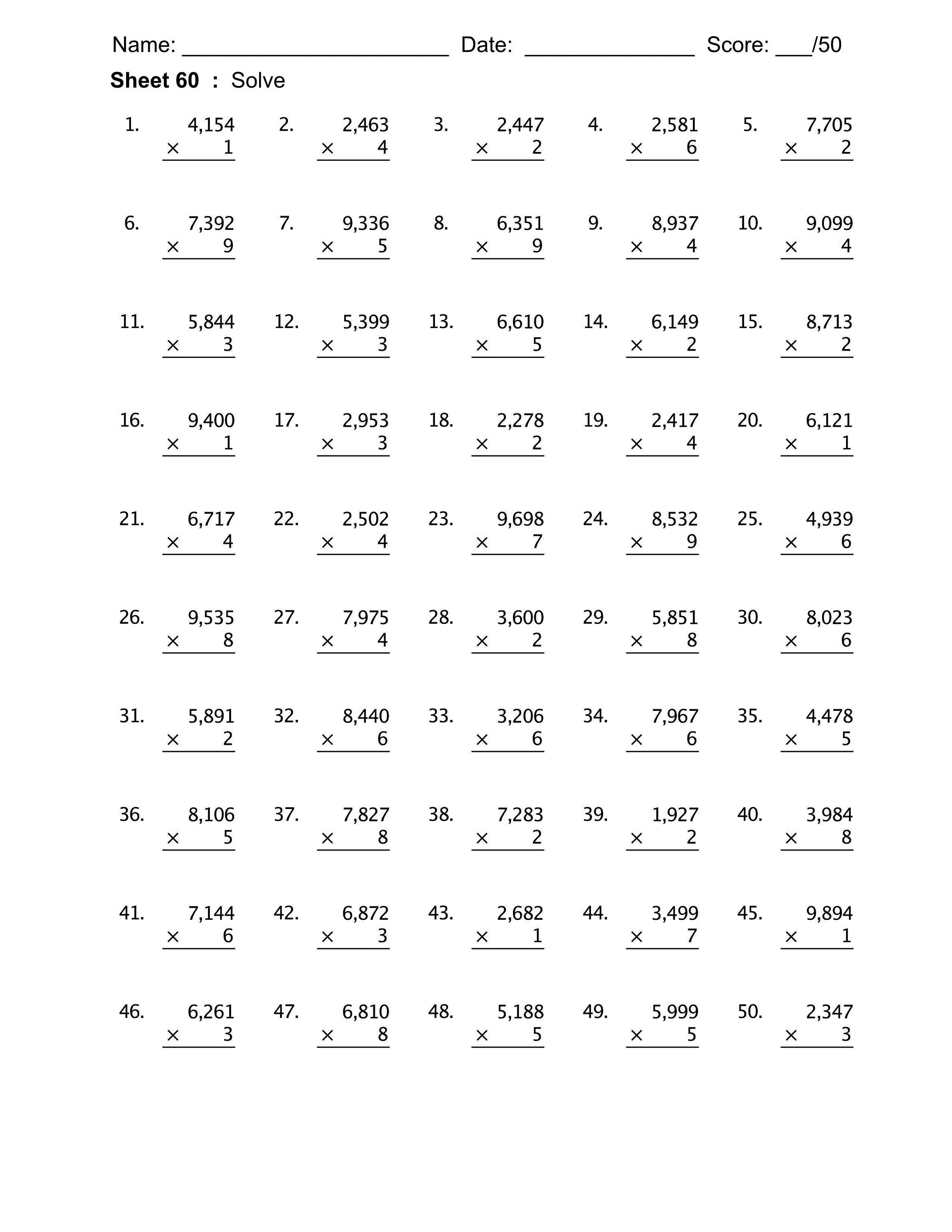 multiplication and division worksheet 192 practice sheets etsy india