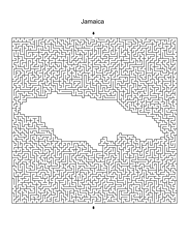 23 Printable Mazes Maps of Countries in North America. Fun and - Etsy ...