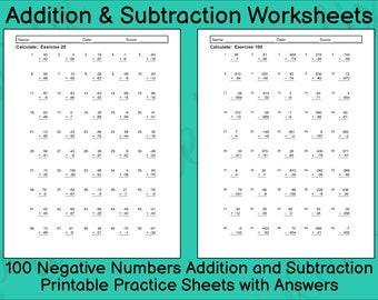 negative numbers etsy