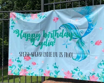 Banners personalizados - Banner colorido - Banner de aniversário - Banner de casamento - Banner impresso - Banner de chá de bebê - Banner de vinil personalizado