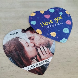 Custom Photo Puzzle, Create your own Puzzle, Personalized Puzzle, 80 piece Custom Puzzle, Heart Shaped Puzzle