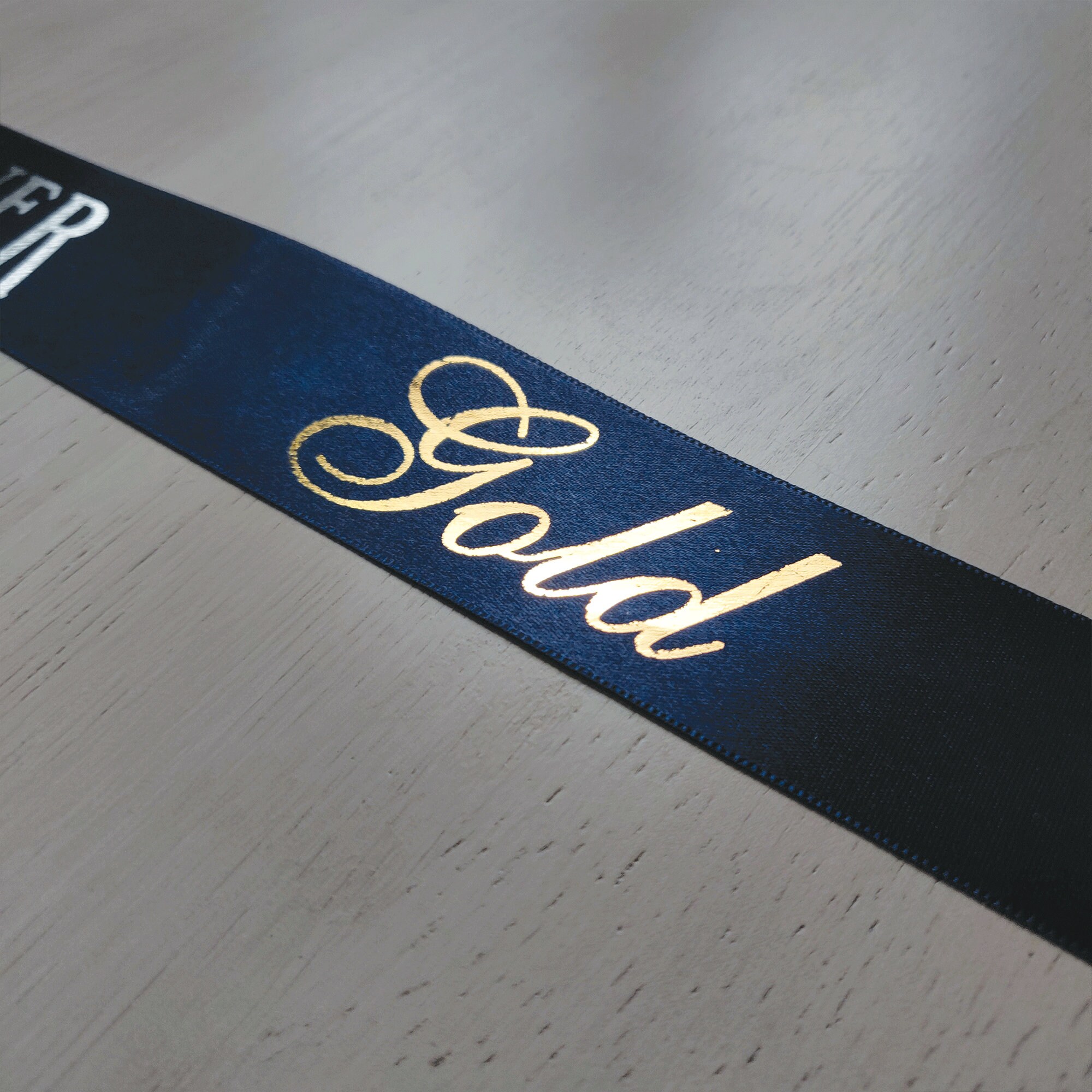 Custom Personalized Ribbon for Gifts Christmas Ribbon Gold Etsy