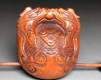 Boxwood Phoenix Muyu, Wooden Fish Percussion Instrument