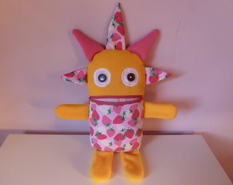 Sorgenmonster Gr.M Erdbeere Kuschelfreund