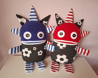 Fussball Sorgenmonster Gr. XL, L, M * Sorgenfreund Kuschelfreund Kuschelmonster Kummerschlucker Sorgenschlucker Wutmonster