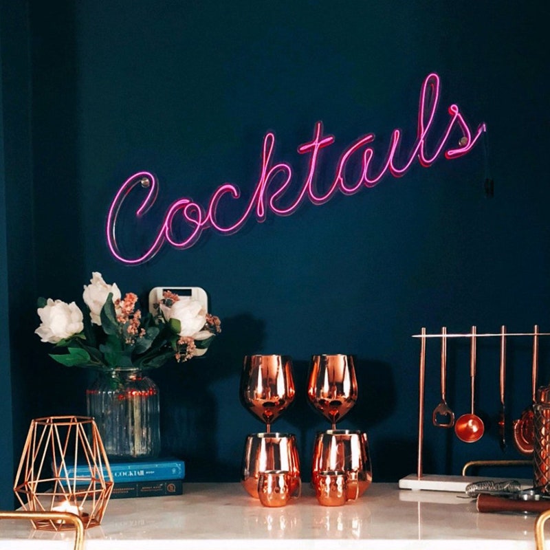 Cocktail Neon Sign - Etsy