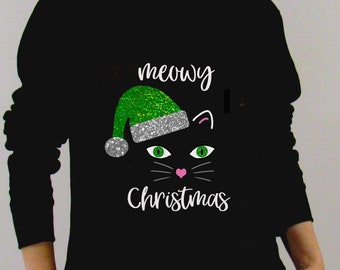 cat christmas jumper womens