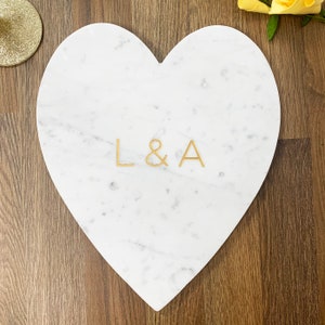 Engraved marble cheeseboard for couples wedding anniversary gift