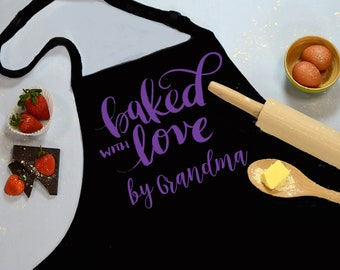 Personalised Baking Apron | Baking Gift | Baked with Love Personalised Apron | Mother's Day Gift | Grandma Baker | Mum Baker | Bake Off Gift