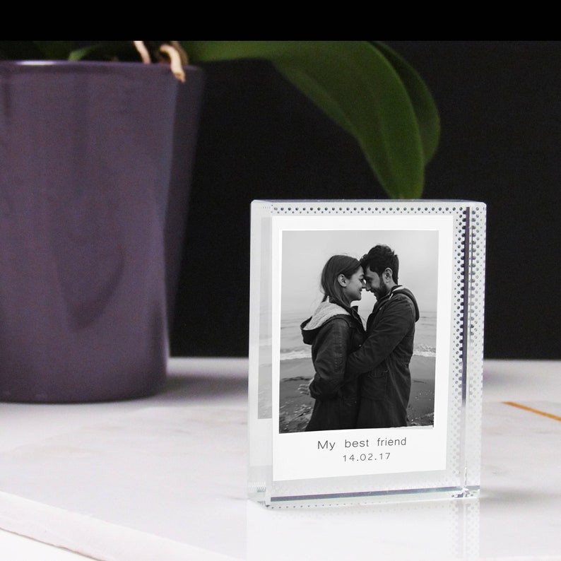 Personalised printed acrylic 3D photo block