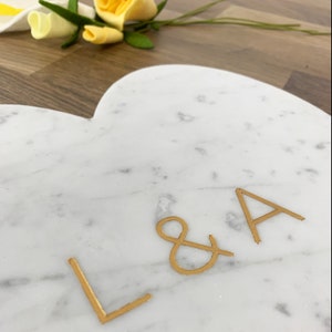 Engraved marble cheeseboard for couples wedding anniversary gift