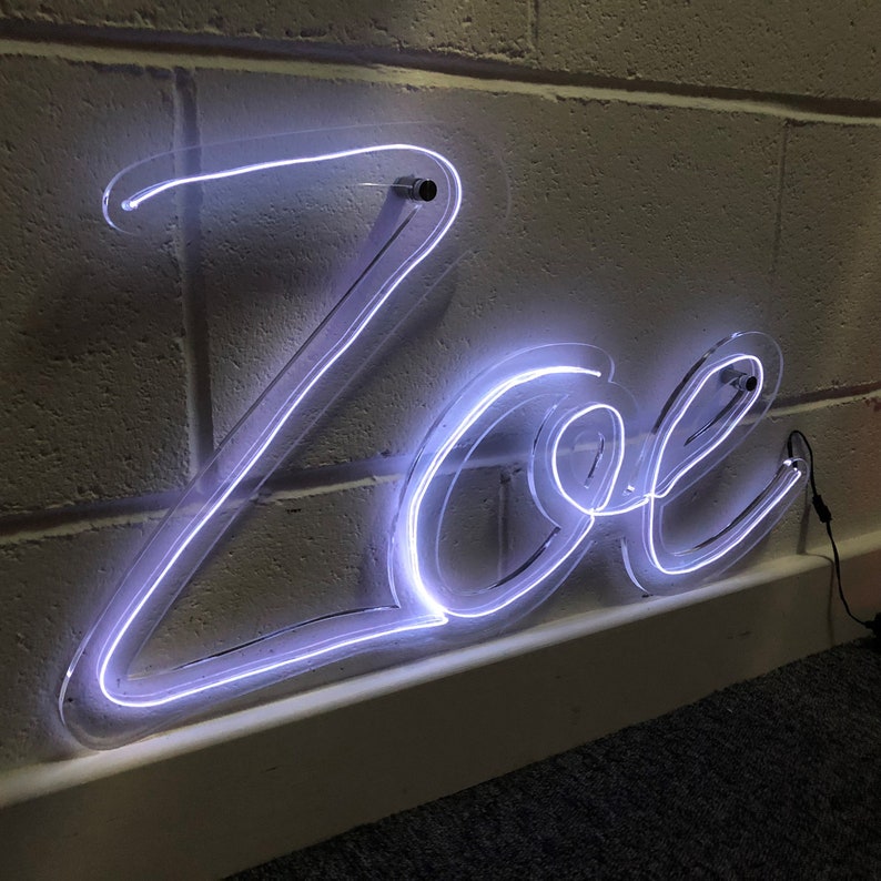 Personalised Neon Sign Handmade Neon Sign Neon EL Wire Any Etsy