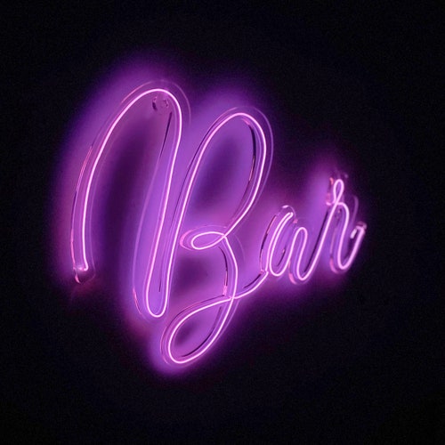 Bar Neon Sign for Home Bar Father's Day Man Cave Gift - Etsy