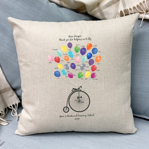 Personalised Reserved for a Great Teacher Cushion Teacher gift Thank you 