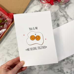 Simpatico biglietto di San Valentino per te e me apparteniamo, biglietto per fidanzata o fidanzato, simpatico biglietto di auguri di San Valentino