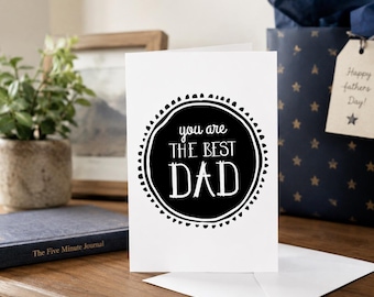 Você é o melhor pai! Cartão para o Dia dos Pais | Cartão personalizado para o Dia dos Pais | Presente para o Dia dos Pais | Cartão para o papai