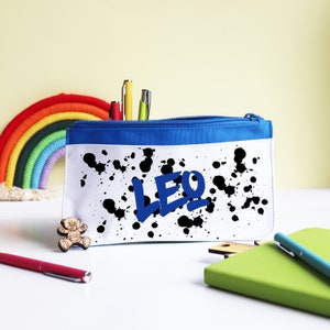 Personalised Graffiti Style Pencil Case | Back to School | Kids Personalised Stationary | Personalised Pencil Case Back To School